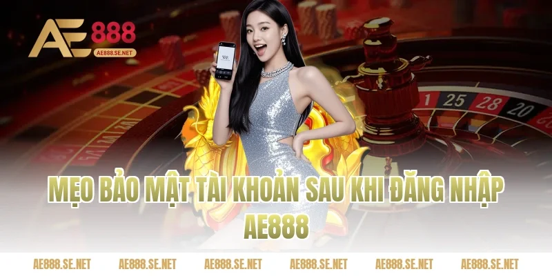 Mẹo bảo mật tài khoản sau khi đăng nhập AE888